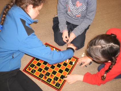 Students can play chess or other games